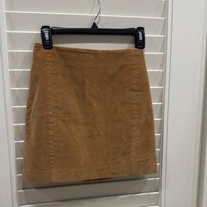 Sunday Best Lyra Camel Corduroy Mini Skirt